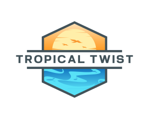 Tropical Summer Getaway  logo design