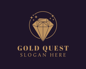 Gold Diamond Luxury logo design