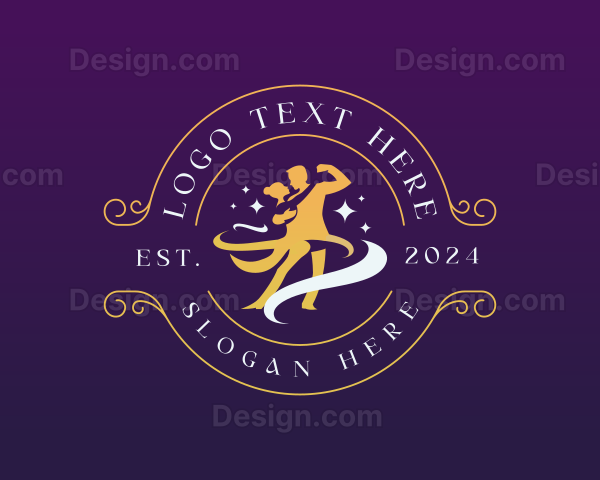 Ballroom Couple Dancer Logo