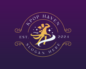 Ballroom Couple Dancer logo design