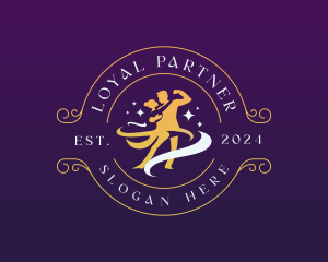 Ballroom Couple Dancer logo design