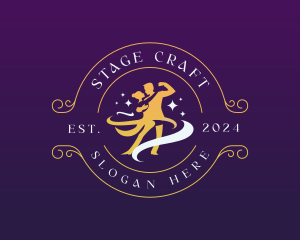 Ballroom Couple Dancer logo design