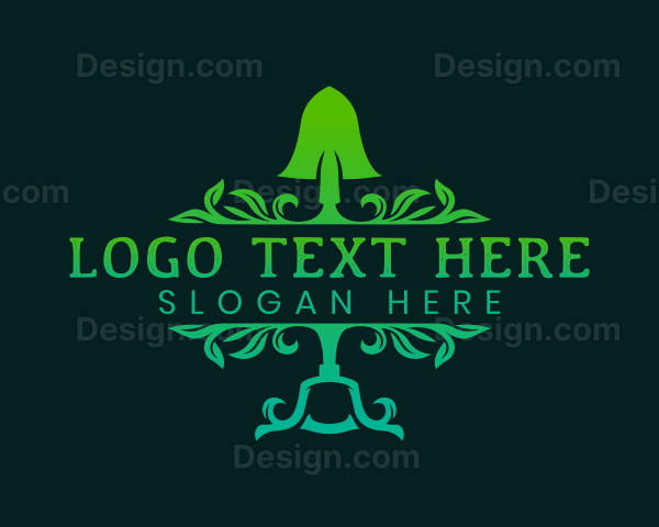 Shovel Landscaping Gardening Logo