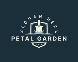 Landscaping Shovel Farming logo design