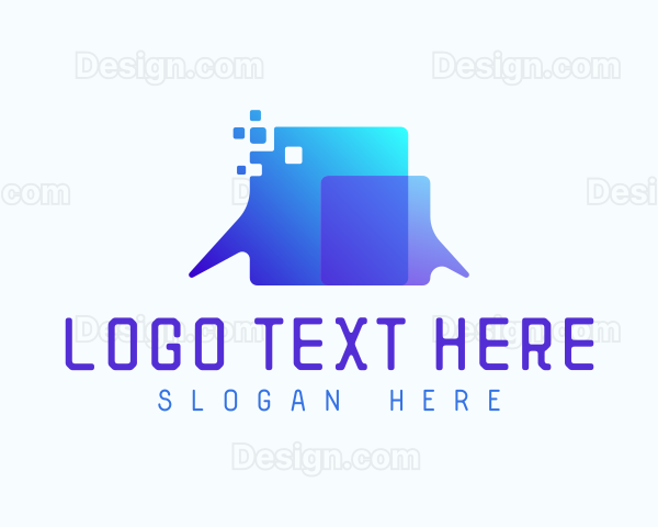 Pixel Speech Bubble Logo