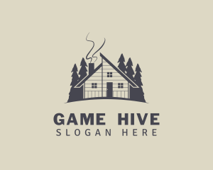 Forest Wooden Cabin Logo