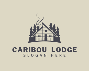 Forest Wooden Cabin logo design