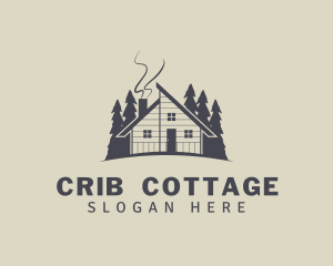 Forest Wooden Cabin Cottage logo