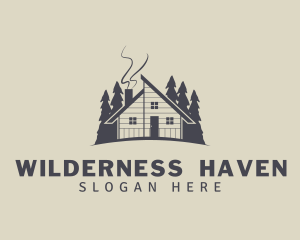 Forest Wooden Cabin logo