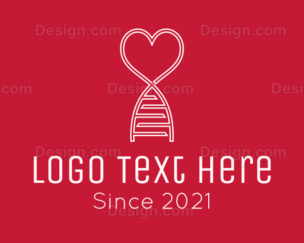 Love DNA Strand Logo