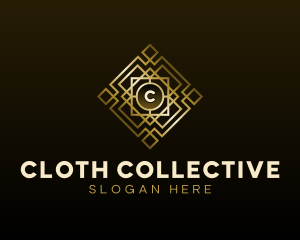 Geometric Textile Pattern logo
