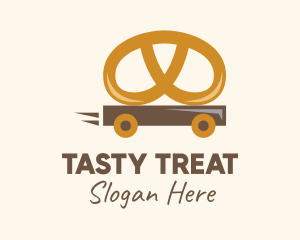 Pretzel Food Cart logo design