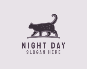 Purple Night Cat logo design