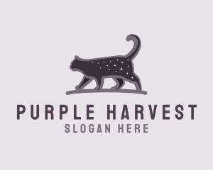 Purple Night Cat logo design