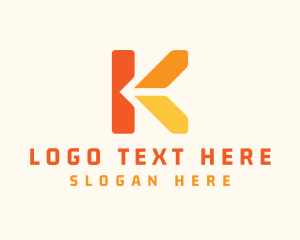 Logistics Arrow Letter K logo