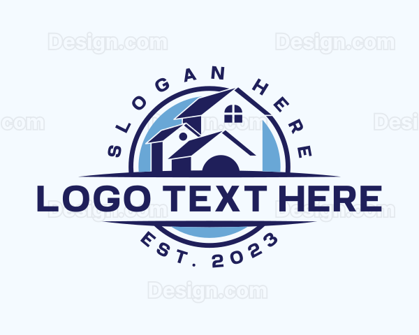 House Builder Roofing Logo