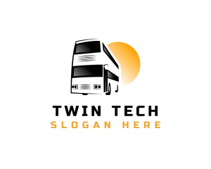 Double Decker Bus Tour logo design