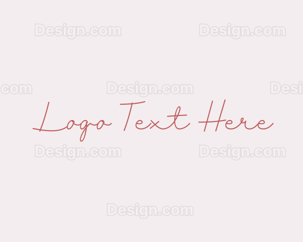 Elegant Cursive Business Logo