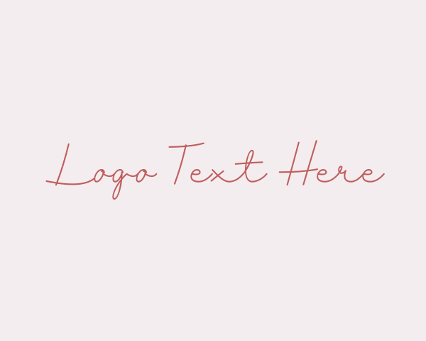 Cursive logo example 3