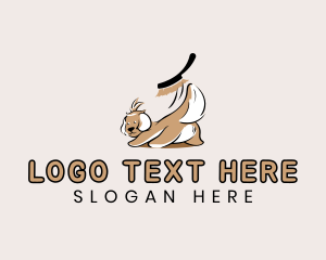 Dog Pet Grooming logo