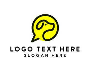 Dog Speech Bubble logo