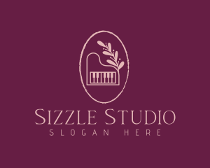 Elegant Piano Studio logo design