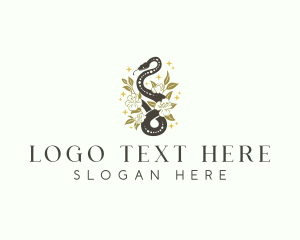 Snake Floral Boho logo