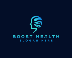 Mental Health Head Psychology logo design