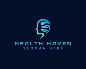 Mental Health Head Psychology logo design