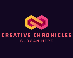 Creative Hexagon Loop logo design