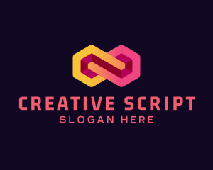 Creative Hexagon Loop logo design