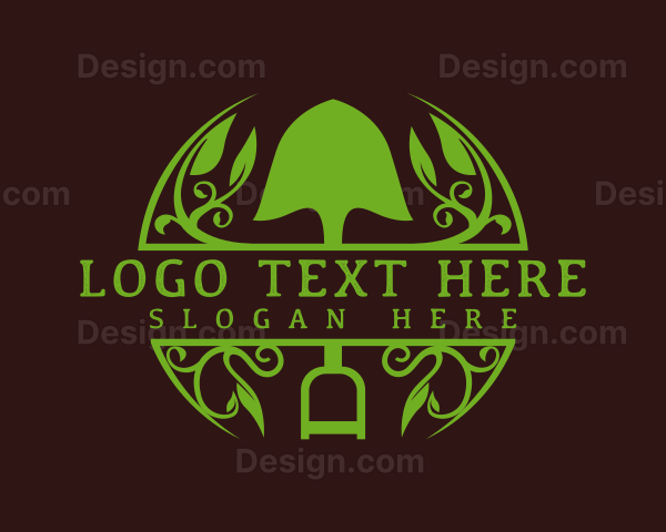 Shovel Plant Landscape Logo