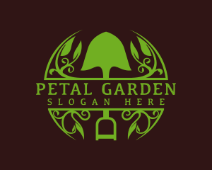 Shovel Plant Landscape logo design