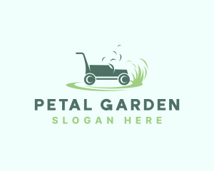 Garden Landscape Lawn Mower logo design