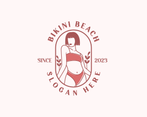 Woman Bikini Swimsuit logo design