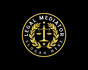 Justice Scale Paralegal logo design