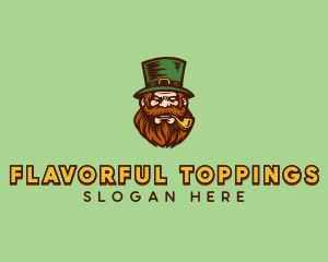 Angry Leprechaun Costume logo design