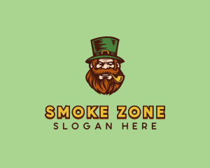 Angry Leprechaun Costume logo design