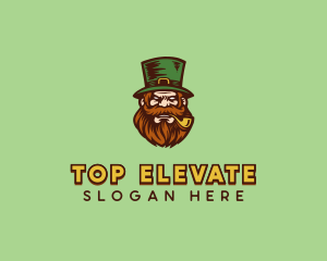 Angry Leprechaun Costume logo design