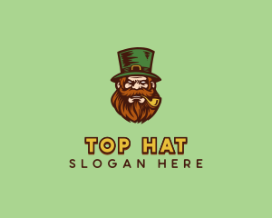 Angry Leprechaun Costume logo design