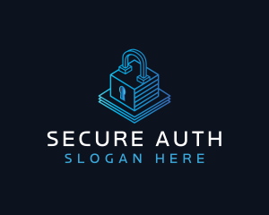 Security Padlock Technology logo design