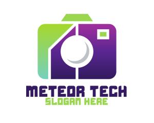 Geometric Tech Camera  logo design