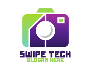 Geometric Tech Camera  logo design