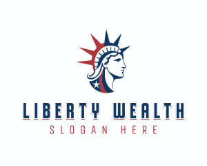 USA Lady Liberty logo design