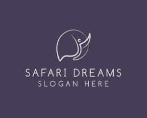 Wild Elephant Safari logo design