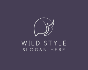 Wild Elephant Safari logo design