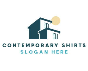 Contemporary House Building logo design