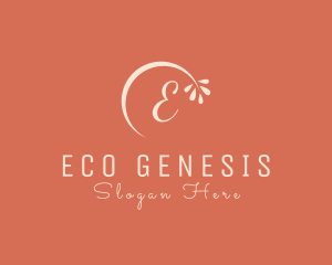 Flower Eco Leaf logo design