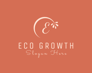 Flower Eco Leaf logo design