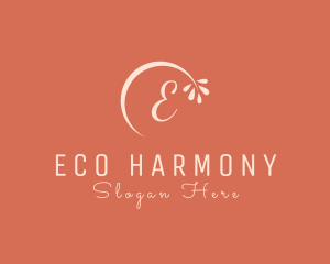 Flower Eco Leaf logo design